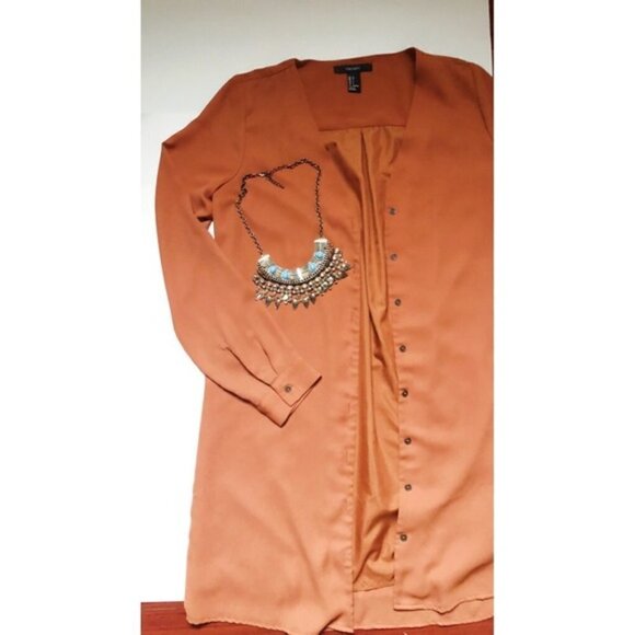 FOREVER 21 dress duster button down - Picture 2 of 5